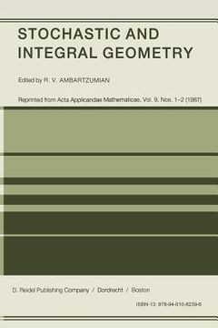 portada Stochastic and Integral Geometry (en Inglés)