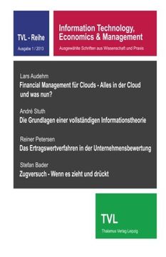 portada Information Technology, Economics & Management 1/2013: Ausgewaehlte Schriften aus Wissenschaft und Praxis (Volume 2) (German Edition)