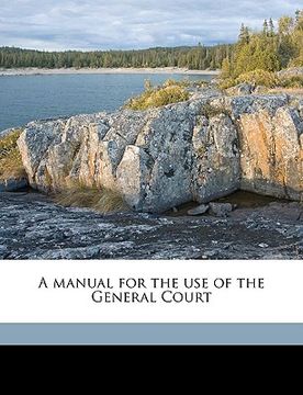 portada a manual for the use of the general court volume 1923-24 (en Inglés)