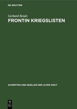 portada Frontin Kriegslisten (en Alemán)