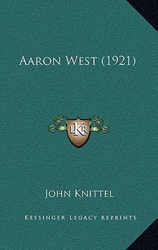 portada aaron west (1921) (in English)