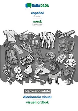 portada Babadada Black-And-White, Español - Norsk, Diccionario Visual - Visuell Ordbok: Spanish - Norwegian, Visual Dictionary