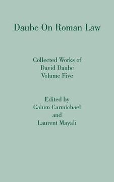 portada Daube on Roman Law: 5 (Collected Works of David Daube) 