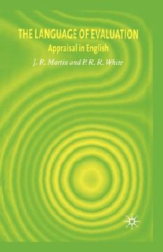 portada the language of evaluation,appraisal in english (en Inglés)