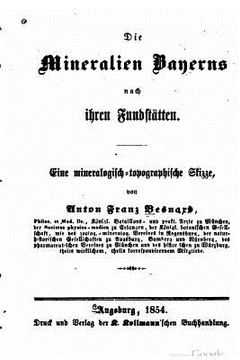 portada Die mineralien Bayerns nach ihren fundstatten (in German)
