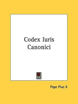 portada codex iuris canonici (en Inglés)