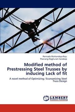 portada modified method of prestressing steel trusses by inducing lack of fit (en Inglés)
