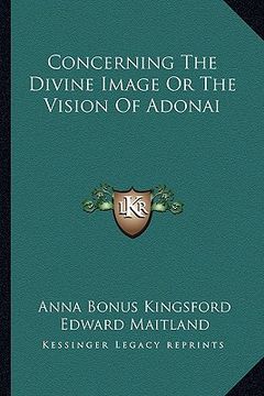 portada concerning the divine image or the vision of adonai (in English)