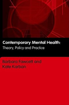 portada contemporary mental health: theory, policy and practice (en Inglés)