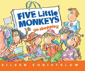 portada five little monkeys go shopping (en Inglés)