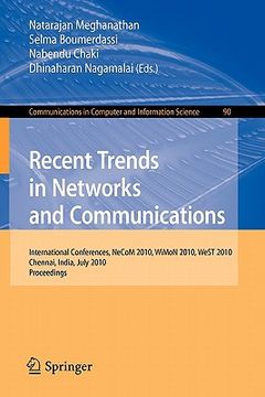 portada recent trends in networks and communications