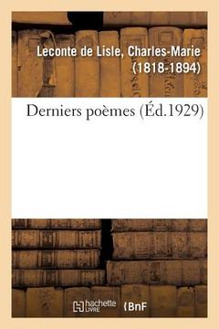 portada Derniers Poèmes (in French)