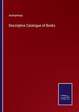 portada Descriptive Catalogue of Books (en Inglés)