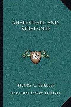 portada shakespeare and stratford (en Inglés)