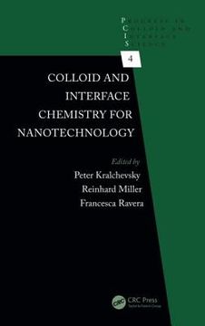 portada colloid and interface chemistry for nanotechnology (en Inglés)