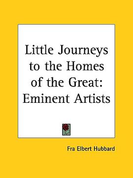 portada little journeys to the homes of the great: eminent artists (in English)