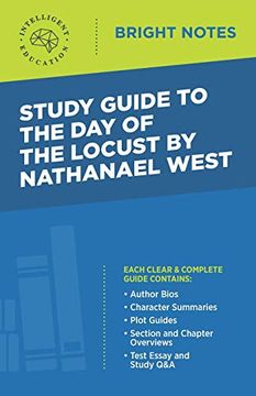 portada Study Guide to the day of the Locust by Nathanael West (Bright Notes) (en Inglés)