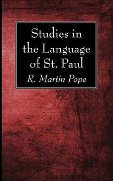 portada Studies in the Language of st. Paul (in English)