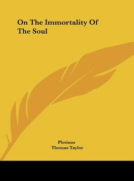portada on the immortality of the soul