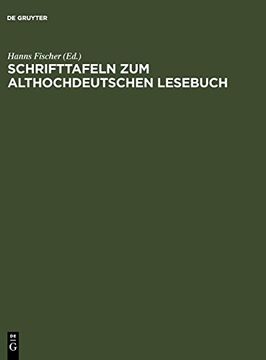 portada Schrifttafeln zum Althochdeutschen Lesebuch (in German)