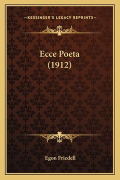portada Ecce Poeta (1912) (en Alemán)