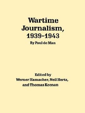 portada wartime journalism, 1939-43 (en Inglés)