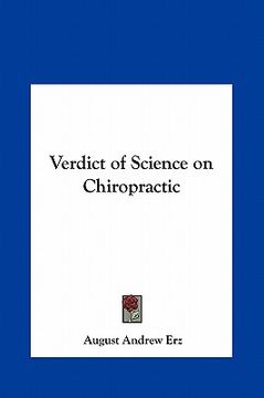 portada verdict of science on chiropractic (in English)