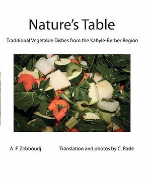 portada nature's table (en Inglés)