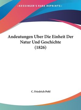 portada Andeutungen Uber Die Einheit Der Natur Und Geschichte (1826) (in German)