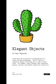 portada Elegant Objects (Volume 1) (en Inglés)