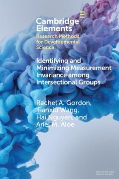 portada Identifying and Minimizing Measurement Invariance Among Intersectional Groups: The Alignment Method Applied to Multi-Category Items (Elements in Research Methods for Developmental Science) (en Inglés)
