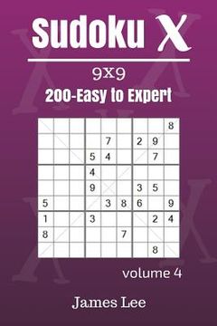 portada Sudoku X Puzzles - Easy to Expert 200 vol. 4 (en Inglés)