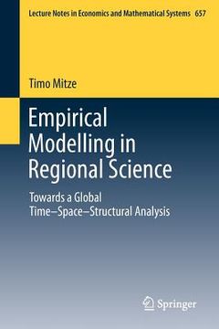 portada empirical modelling in regional science