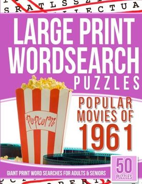 portada Large Print Wordsearch top 50 Movies of the 1961: Giant Print Word Searches for Adult and Seniors (en Inglés)