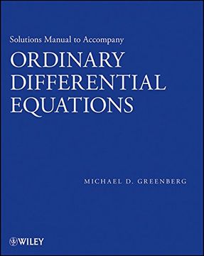 portada Ordinary Differential Equations, Solutions Manual (en Inglés)