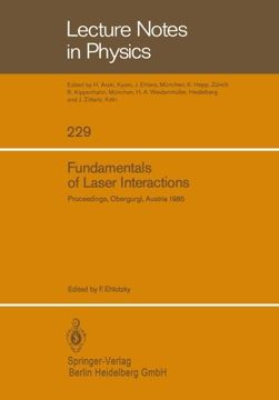 portada fundamentals of laser interactions: proceedings of a seminar held at obergurgl, austria, february 24 - march 2, 1985