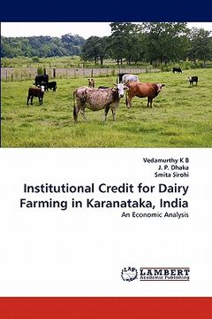portada institutional credit for dairy farming in karanataka, india