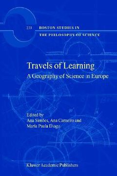 portada travels of learning: a geography of science in europe
