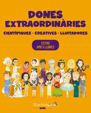 portada Dones Extraordinàries. Científiques, Creatives, Lluitadores: Estoig amb 3 Llibres (Els Meus Petits Herois) (en Catalá)