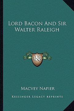 portada lord bacon and sir walter raleigh (en Inglés)