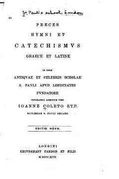 portada Preces Hymni Et Catechismus Graece Et Latine (en Latin)