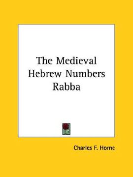 portada the medieval hebrew numbers rabba (en Inglés)
