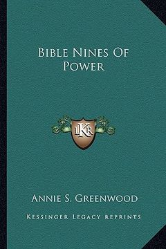 portada bible nines of power (in English)