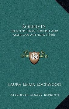 portada sonnets: selected from english and american authors (1916)