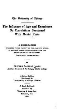 portada The influence of age and experience on correlations concerned with mental tests (in English)