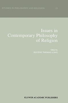 portada issues in contemporary philosophy of religion (en Inglés)