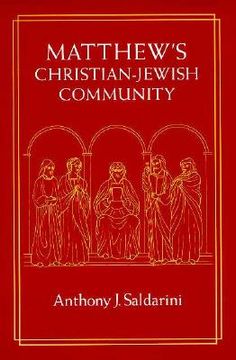 portada matthew's christian-jewish community (en Inglés)