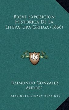 portada Breve Exposicion Historica de la Literatura Griega (1866)