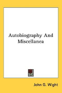 portada autobiography and miscellanea (en Inglés)