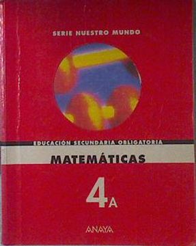 portada Matematicas 4 a